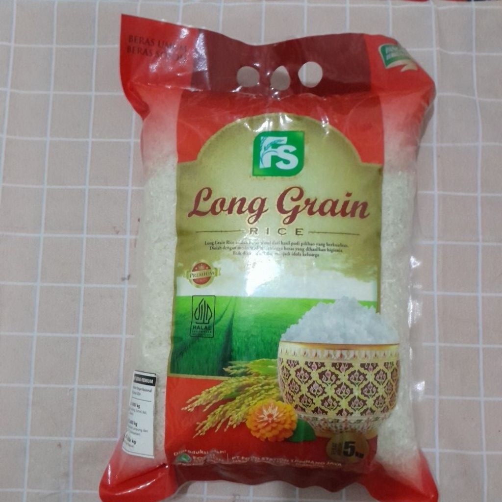 Beras Premium Merk FS Long Grain 5KG