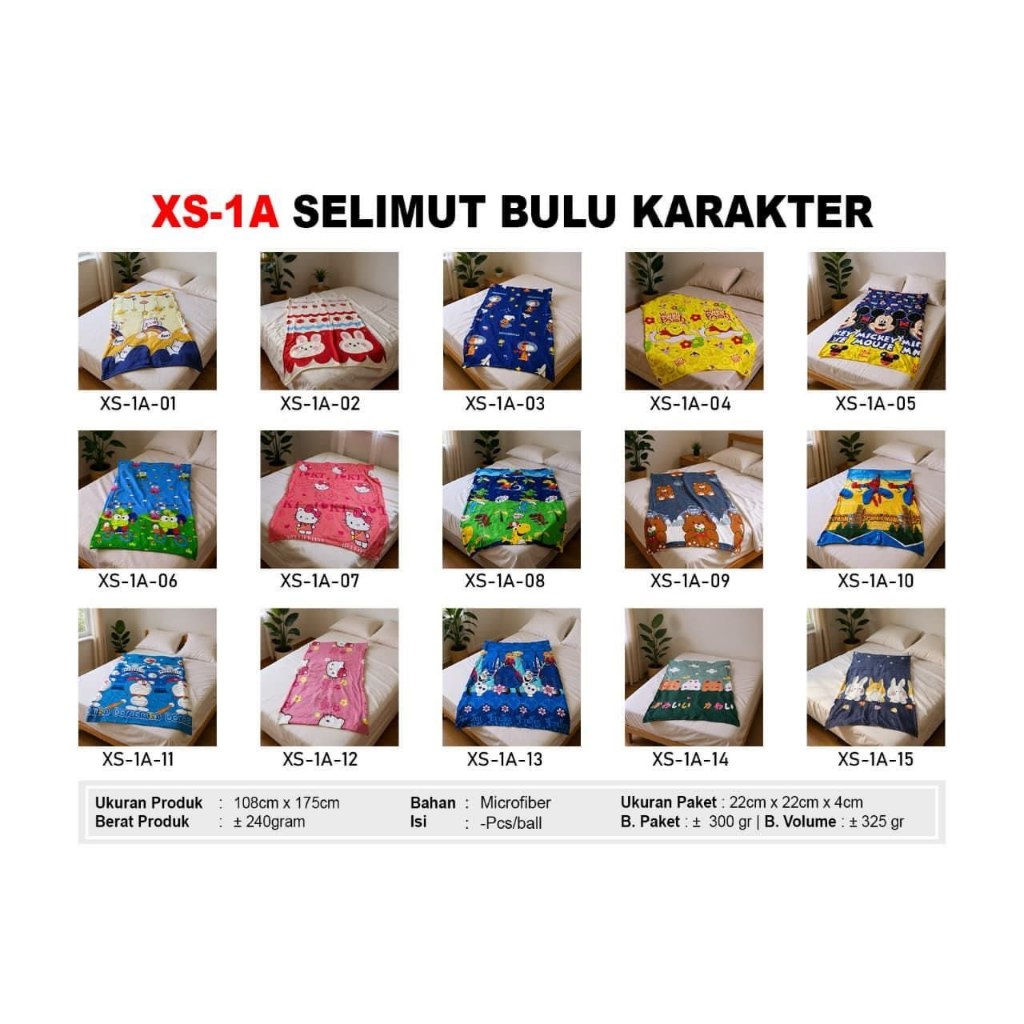SELIMUT ANAK KARAKTER SELIMUT ANAK MODEL|SELIMUT KARAKTER