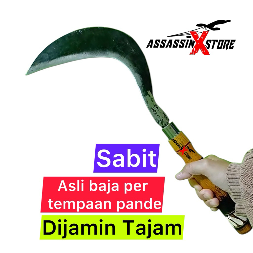Sabit berbahan baja per aret rumput baja asli