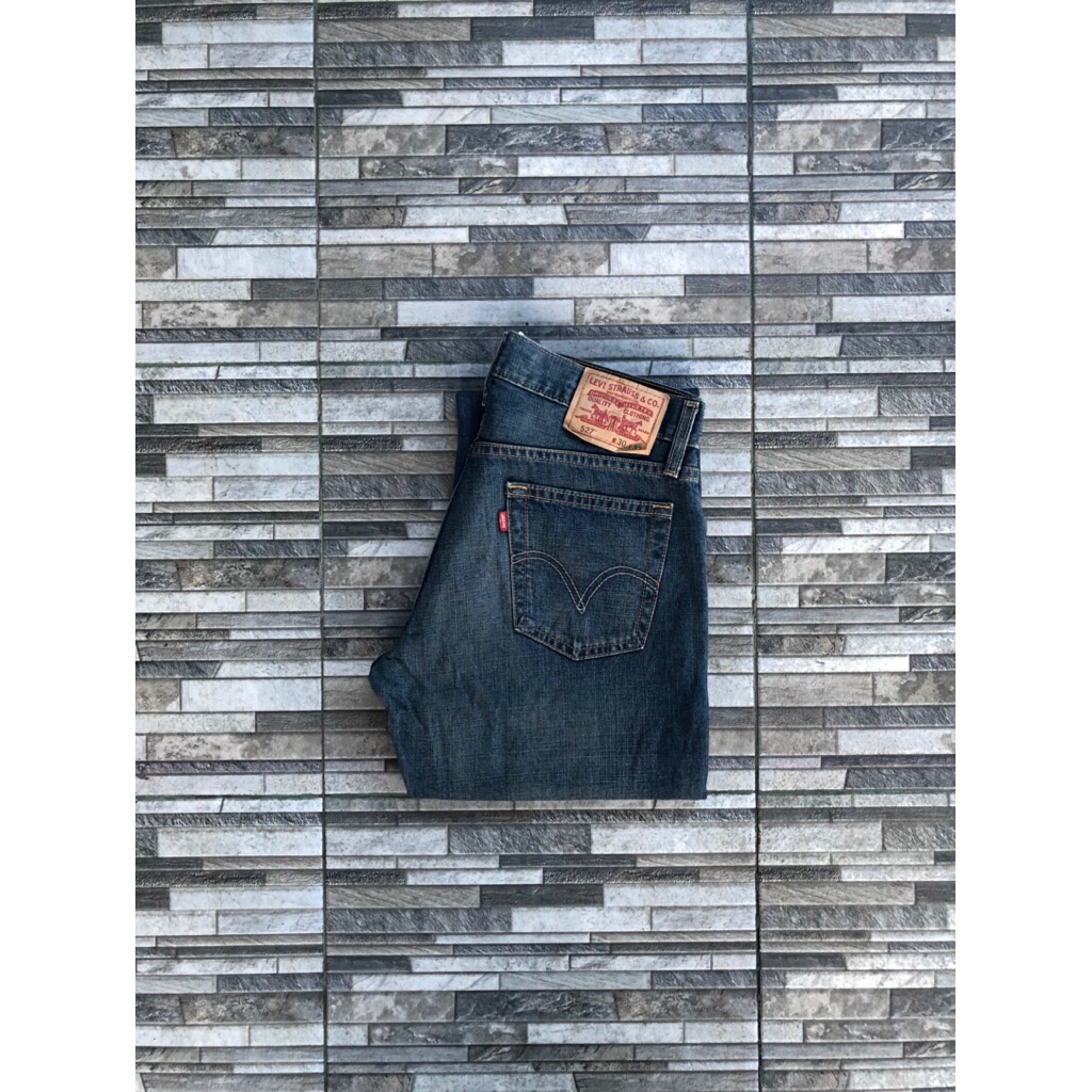 VINTAGE LVS LOT. 527 LOW BOOTCUT FIT BLUE JEANS