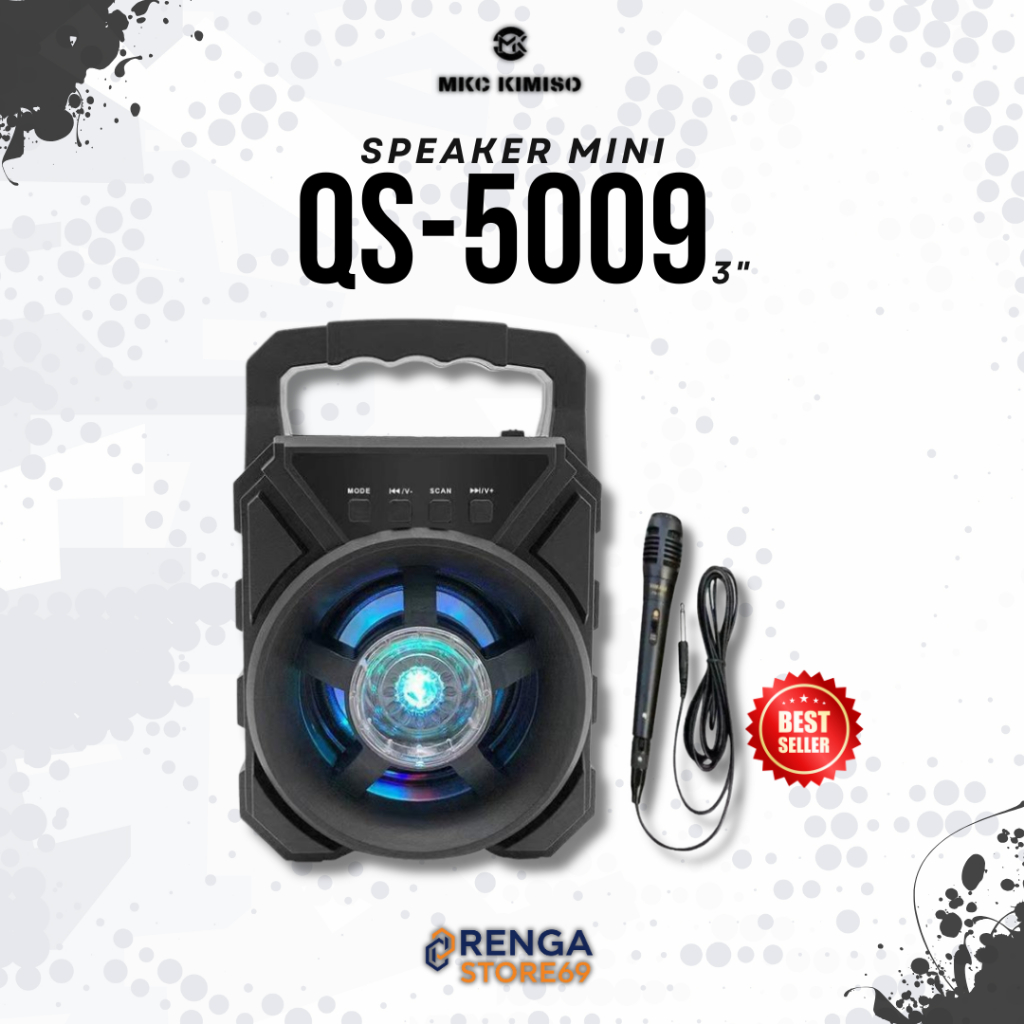Speaker Bluetooth Portable MKC-5009 free mic
