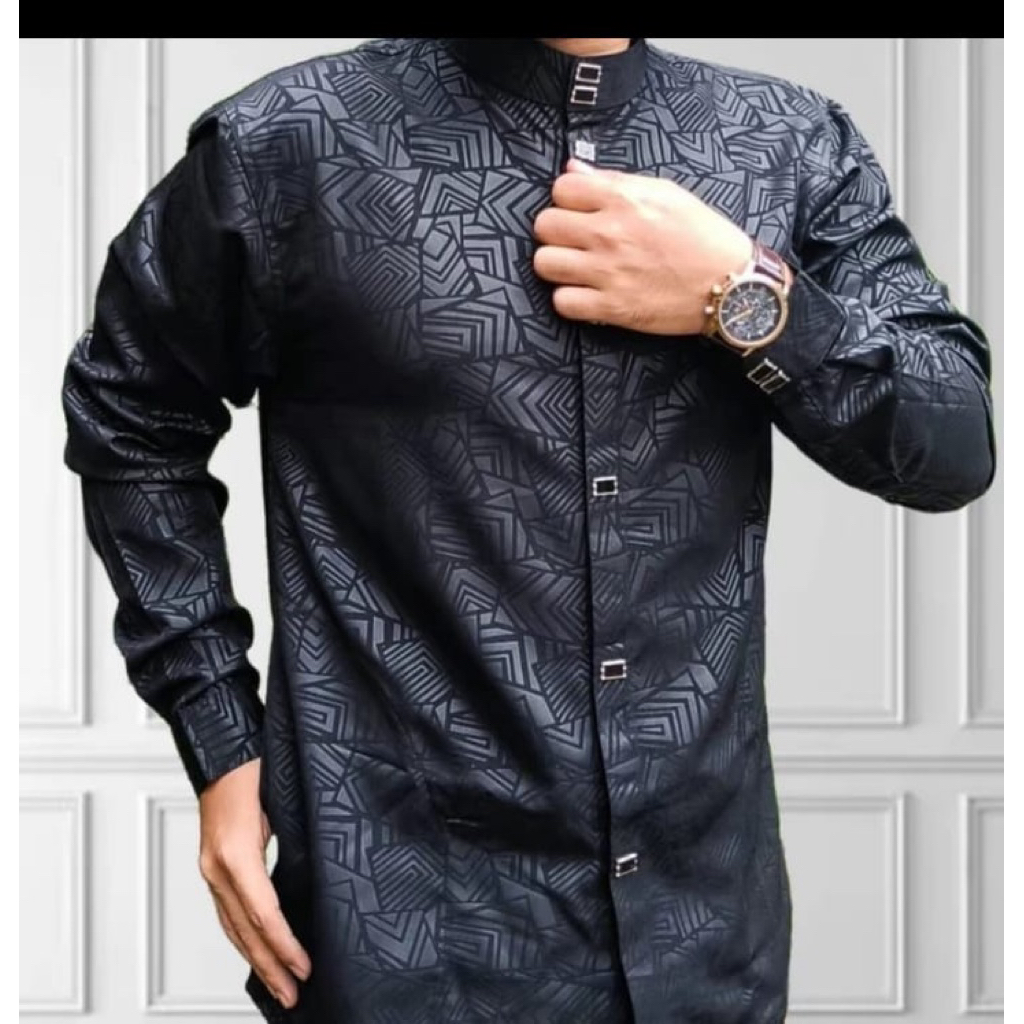 kemko sultan embos/ koko dewasa /kemko/koko atasan / kemeja koko sultan /embos