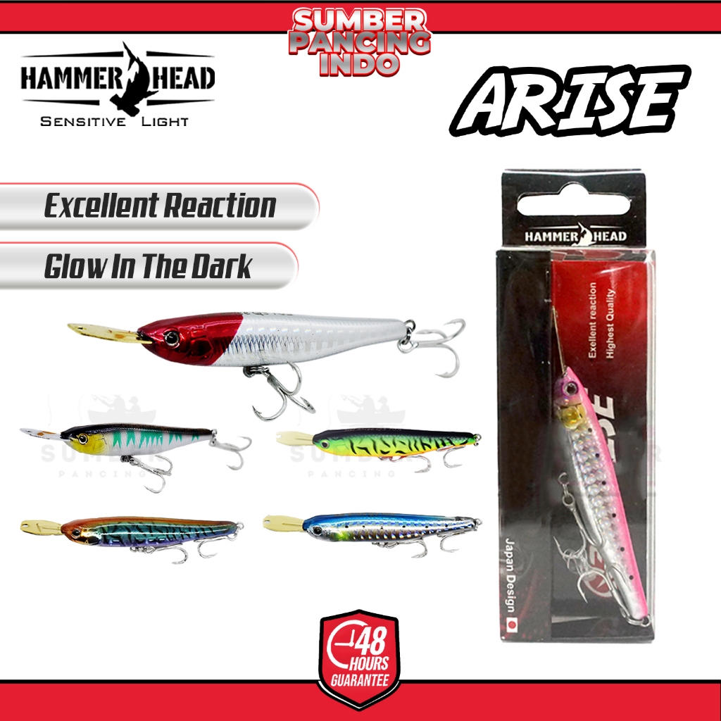 Hammerhead Umpan Minnow Arise 5.6G/40mm - 8.2G/70mm | Umpan Pancing Minnow | Minnow UL
