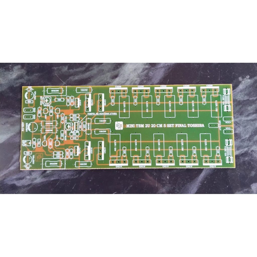 PCB Mini TBM 2U 20 cm 5 Set TR Final TOSHIBA