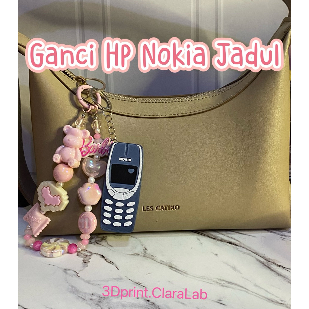 ganci hp nokia jadul/ Playing snake with Nokia 3310 :gantungan kunci unik buat hadiah thr cakep