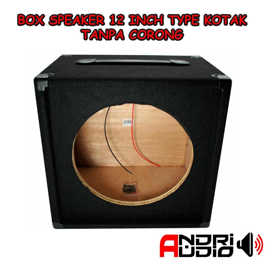 Box Speaker 12in Sealed Tanpa Lubang Angin
