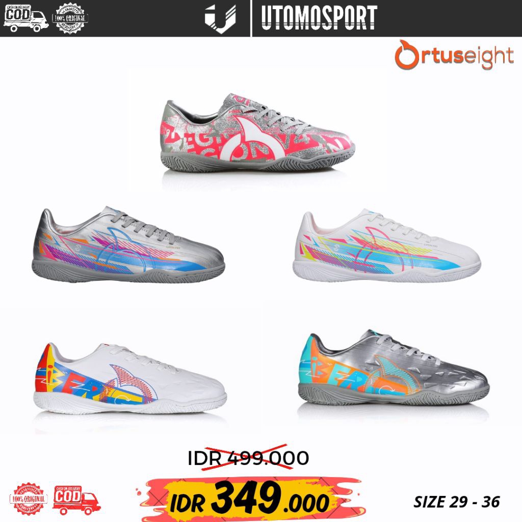 SEPATU FUTSAL ANAK ORTUSEIGHT JR 100% ORIGINAL