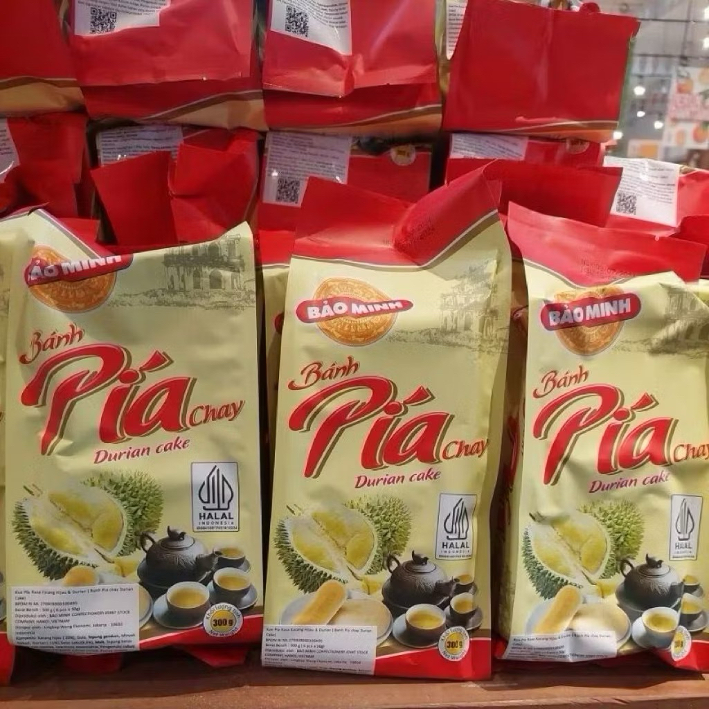 Pia Durian Vietnam Banh Pia Chay /Pia Durian 300gr