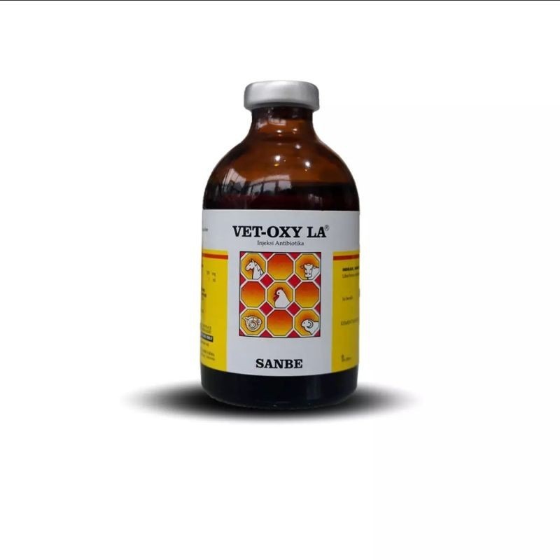 Vet-Oxy 100ml SANBE - Obat Antibiotik Hewan Ternak Sapi Kambing