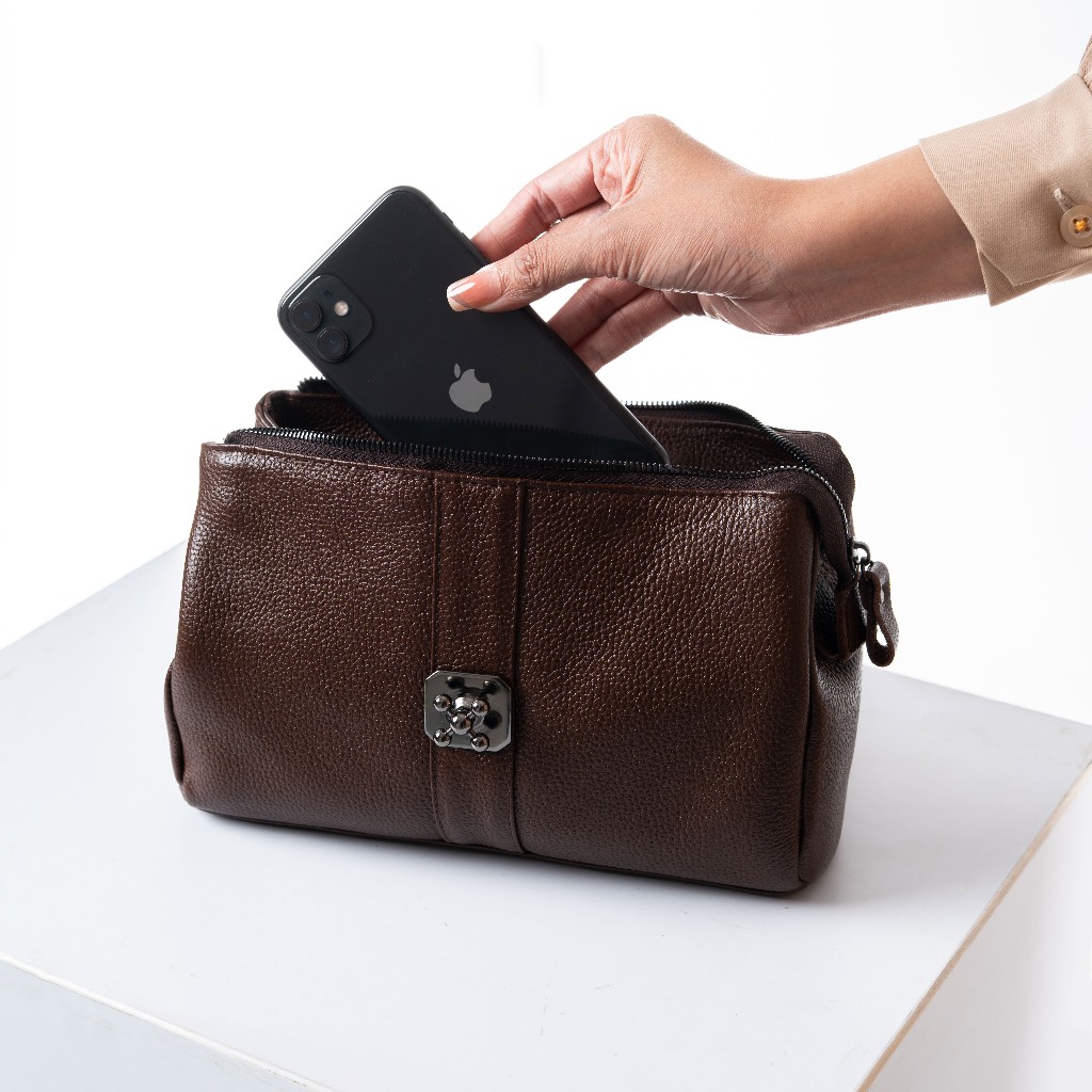 TAS SELEMPANG CLUTCH POUCH KULIT ALONA BELEZZA BAG