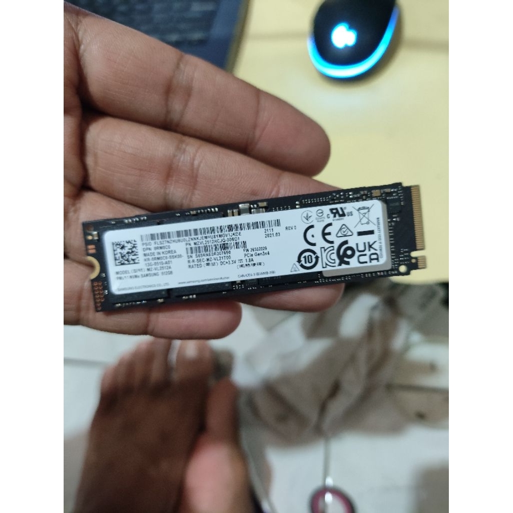 SSD Nvme 512GB Samsung Hynix Micron Intel