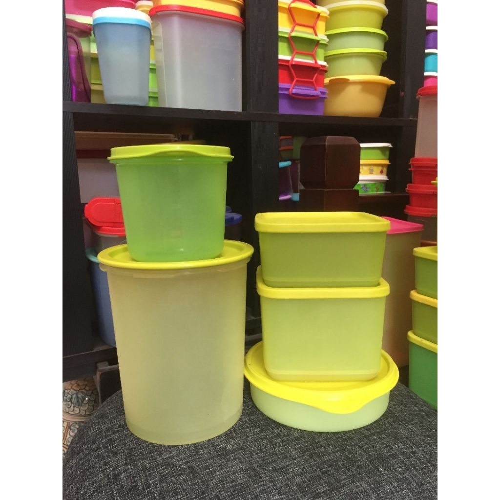 Toples Tupperware Original Warna Hijau Tumbler Ulir Tupperware