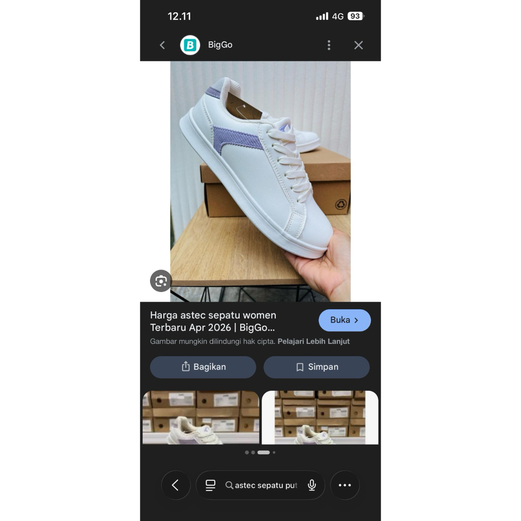 Sepatu Putih Astec Ori