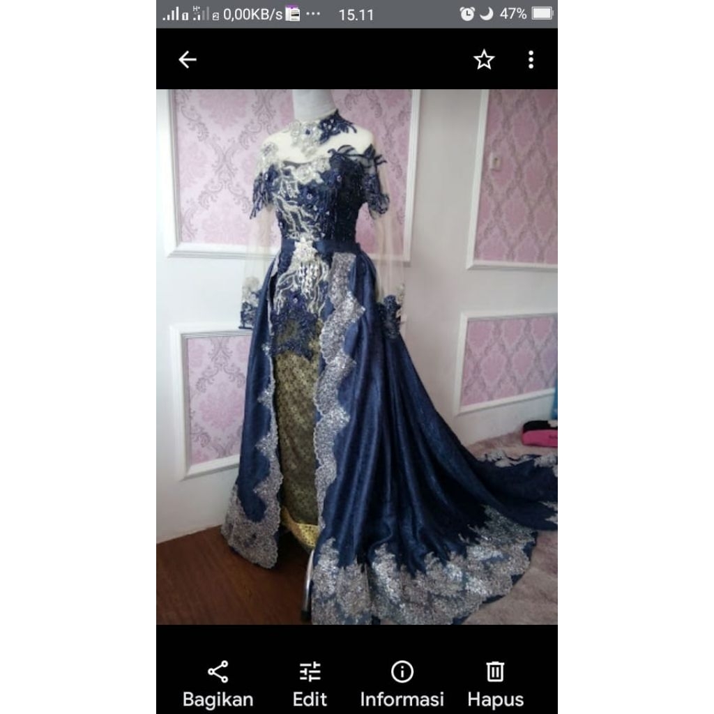 Kebaya pengantin PL