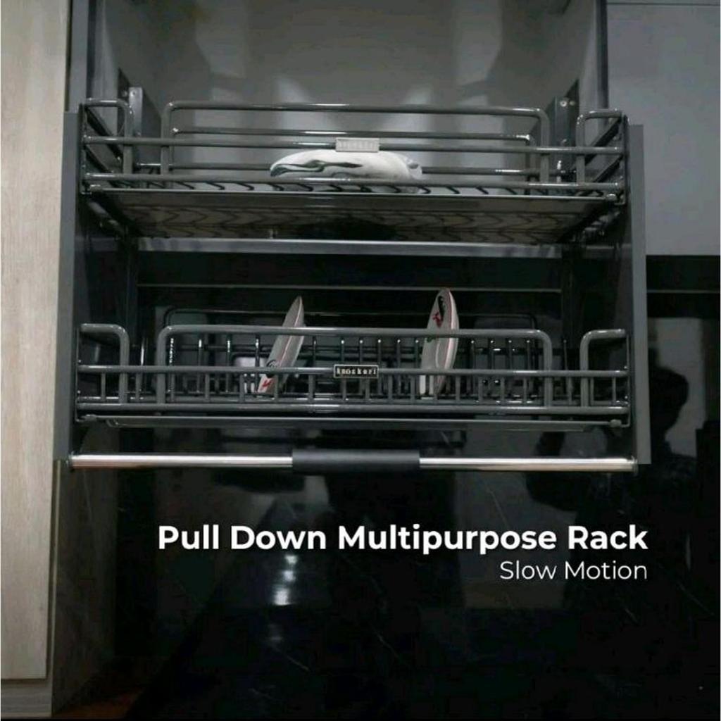 Elevator Basket Dish Rak Knockers Rak Piring Susun Kabinet EGWDSJJ 800 Rak Piring Tarik Pull Up Pull
