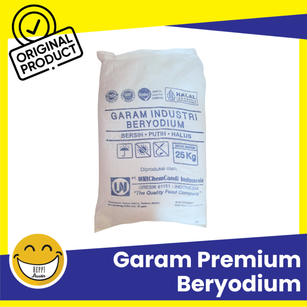 Garam Premium Beryodium Garam Halus Yodium NaCl 500 GRAM