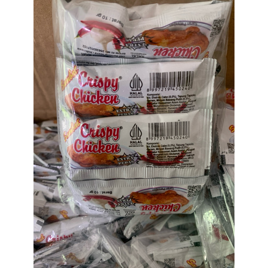 Sambal Sachet 25 pcs / pack. PT Mitra Inti Rasa(Saus) || Saos