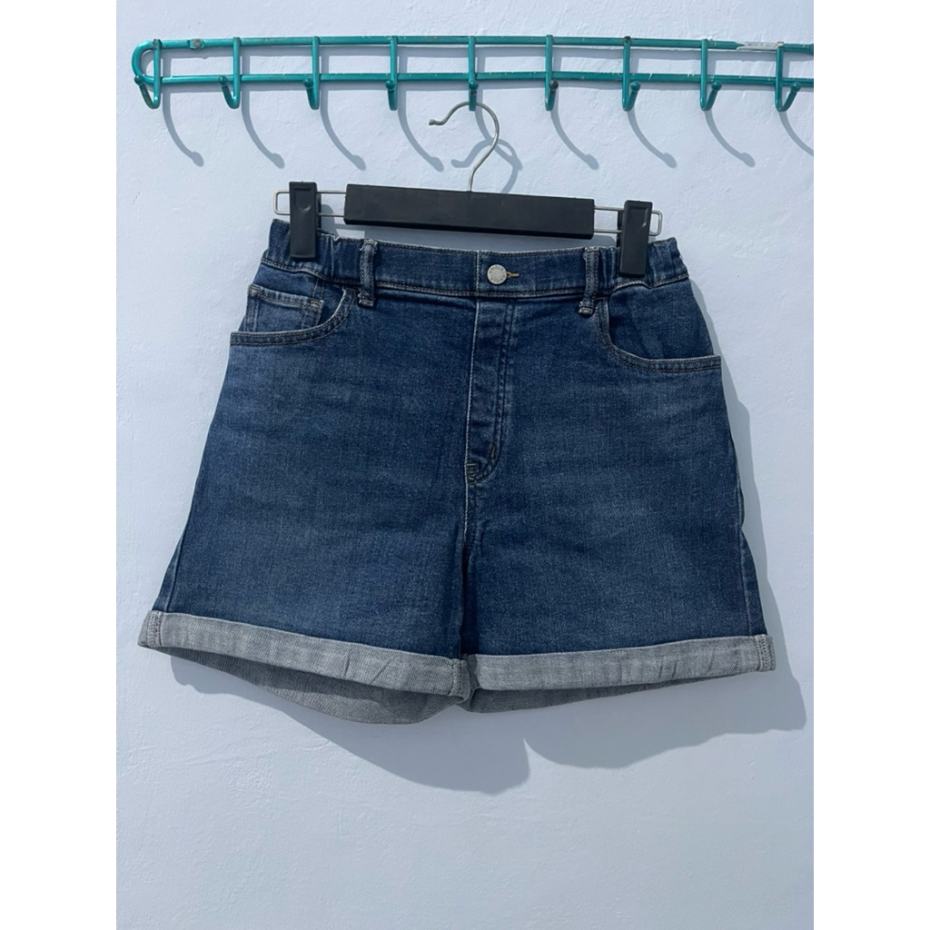 Celana Pendek Denim Cewek Uni Original Second