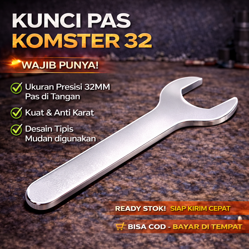 Kunci Pas Komstir 32mm Kunci Stel Komstir Kunci Shockbreker Motor Untuk Stel Komstir Sepeda Motor