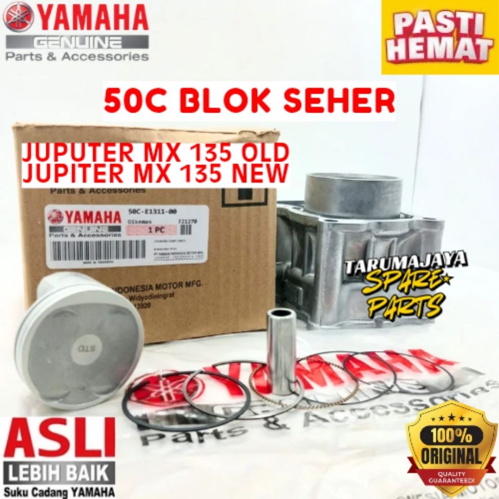BLOK SEHER ORIGINAL YAMAHA KODE 50C, BLOK SEHER JUPITER MX 135 OLD, BLOK SEHER JUPITER MX 135 NEW


