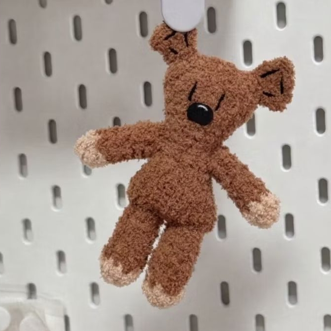 [SYNDEISY] Teddy Bear Mr. Bean Plushie Handmade | Crochet Teddy Bear Bag Charm