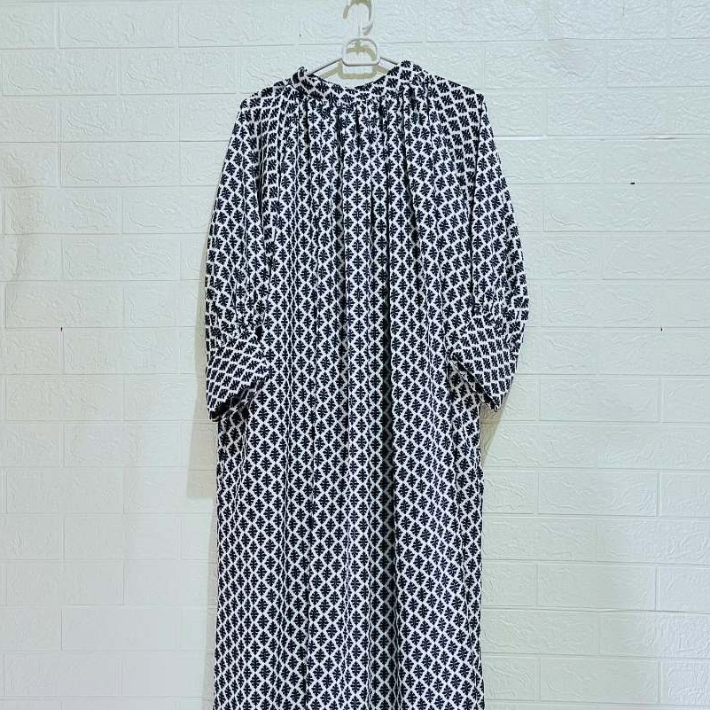Kaftan Wanita Dewasa Premium Lengan Panjang Bahan Silk Import