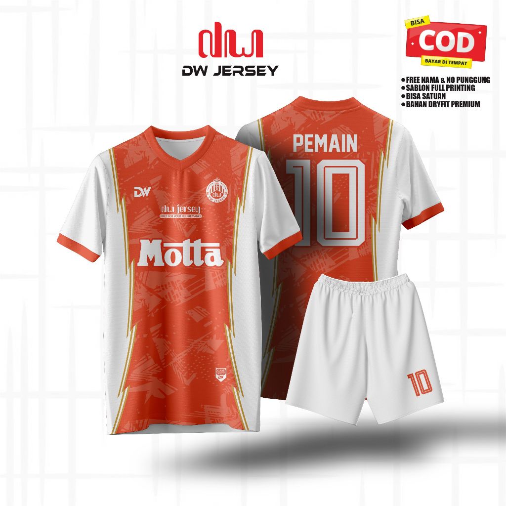 DW JERSEY ORANGE SERIES FULL PRINTING