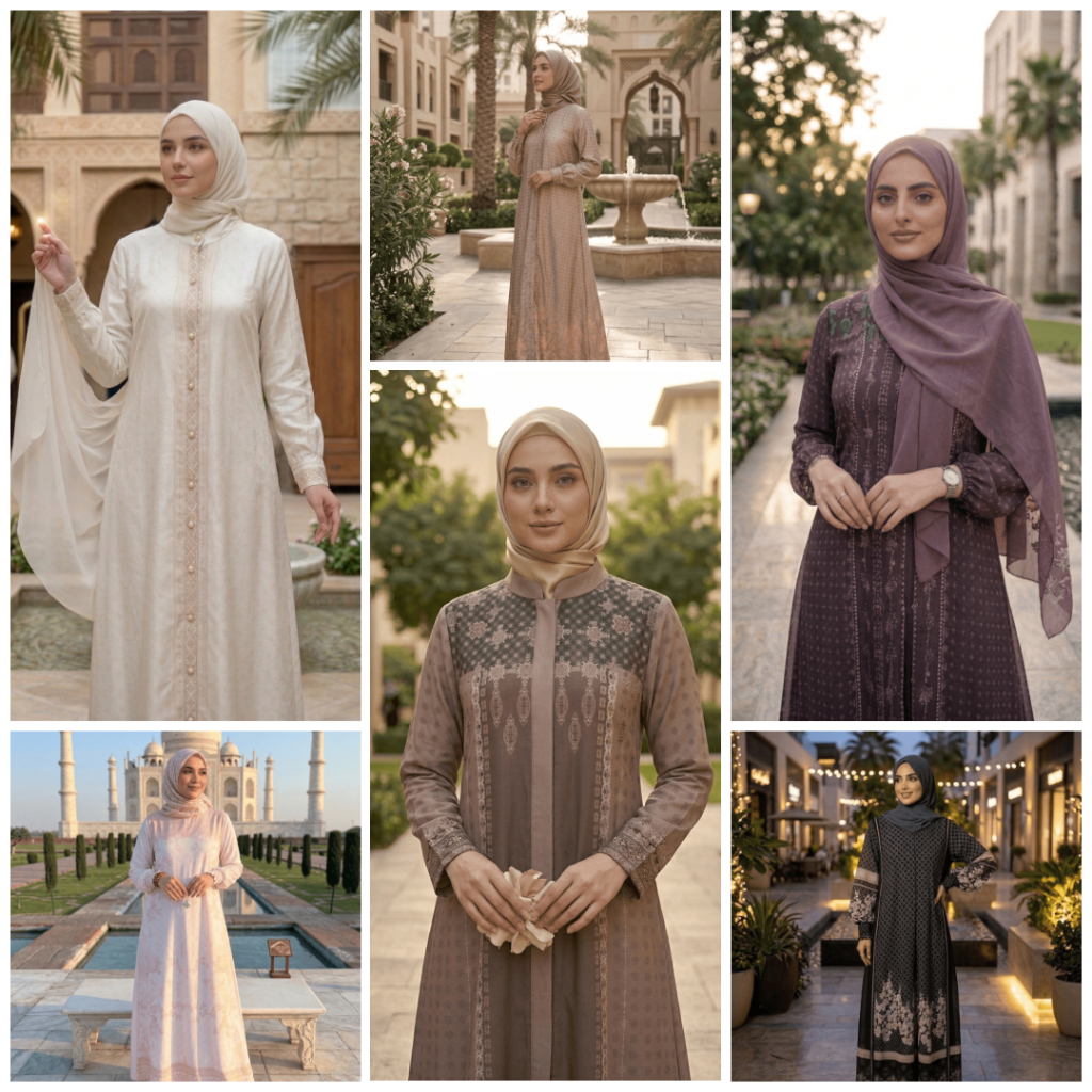 Gamis Wanita Modis Motif Bunga Premium - Adem,Nyaman, dan Elegan
