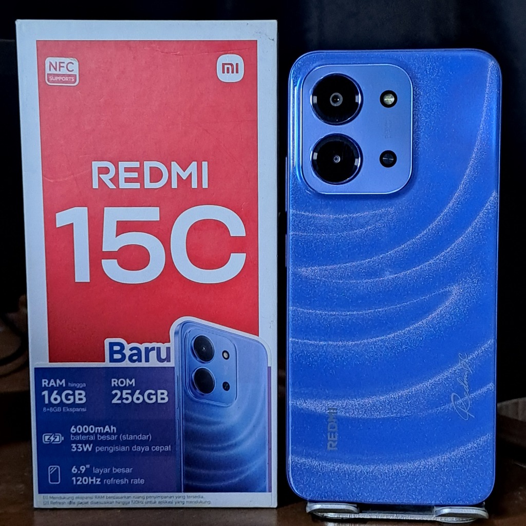 REDMI 15C 8/256GB SECOND FULLSET BERGARANSI