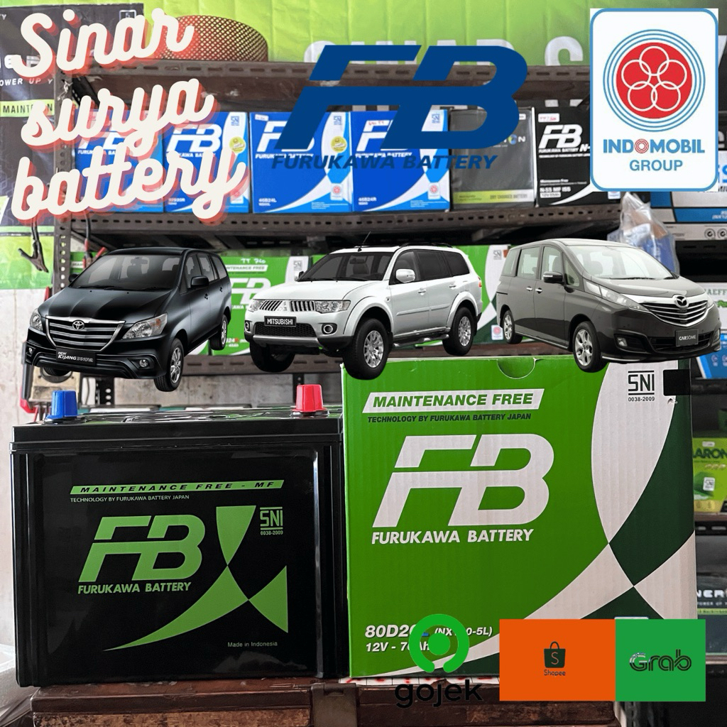 Aki Kering untuk mobil Innova Grand,Barong diesel,Pajero sport diesel,Mazda biante dll merek Furukaw