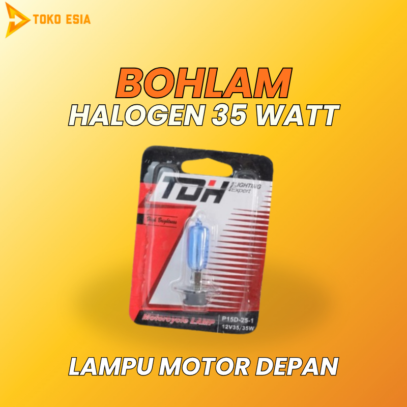 TDH - Bohlam Lampu Depan Motor 35 Watt - Lampu Motor Depan Bohlam Halogen