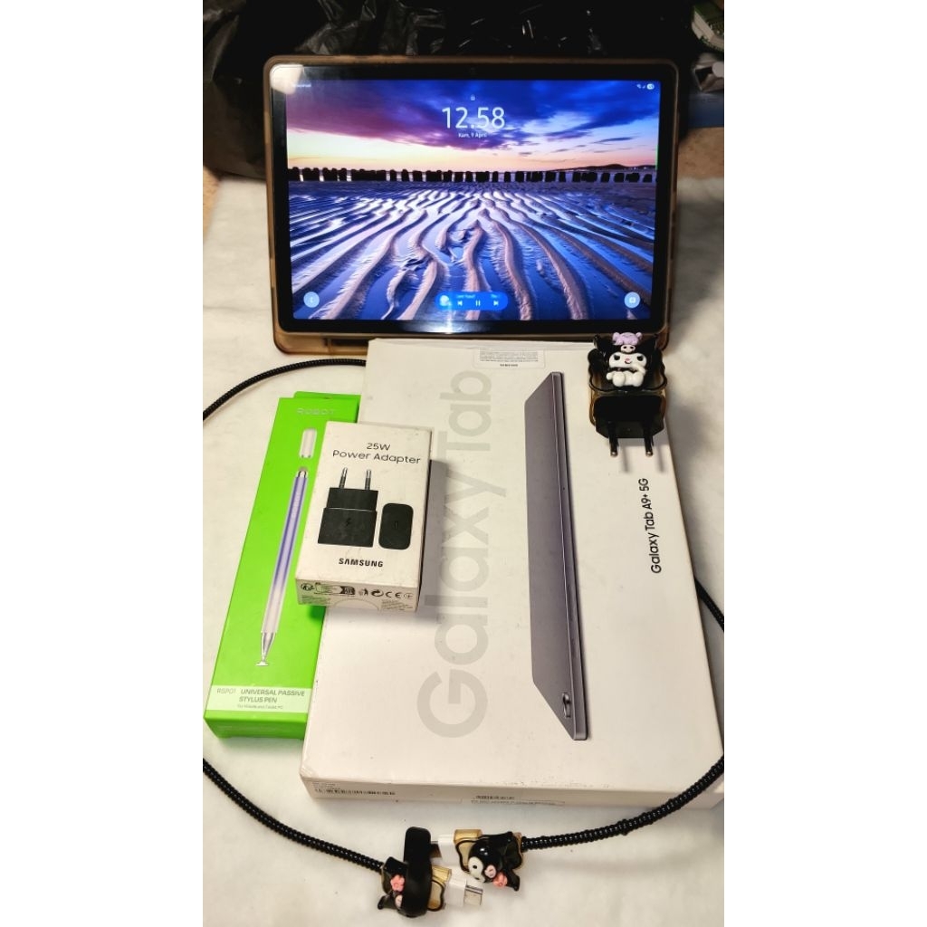 (Tab+Aksesoris) Samsung Galaxy Tab A9+ 5G RAM 8/128GB Fullset (Second/Bekas) + Bonus Aksesoris Lengk
