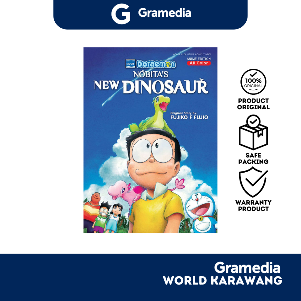 Gramedia Karawang - Buku Komik - Doraemon Movie: Nobita's New Dinosaur - Fujiko F. Fujio