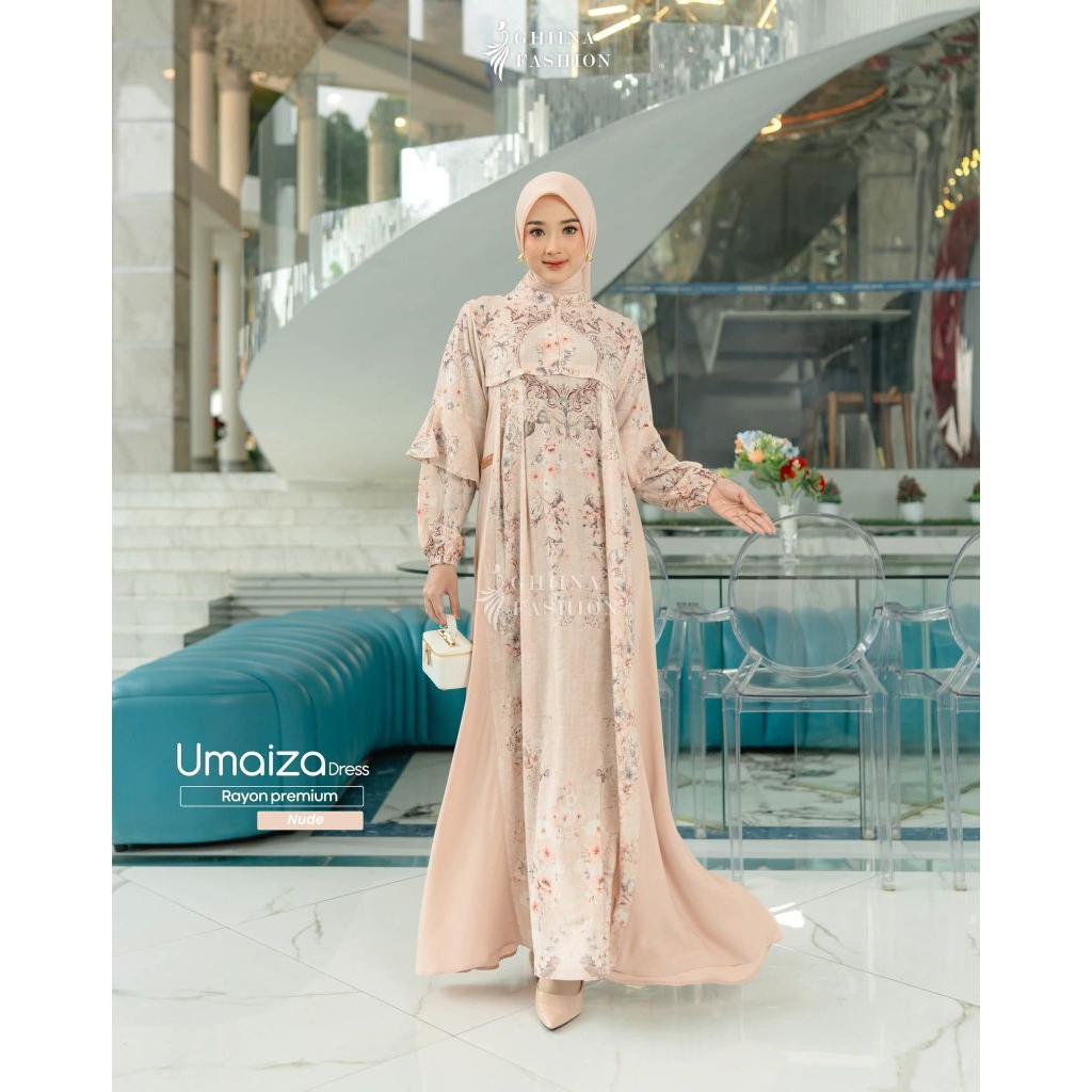 GAMIS GHIINA NAUREN DRESS NUDE
