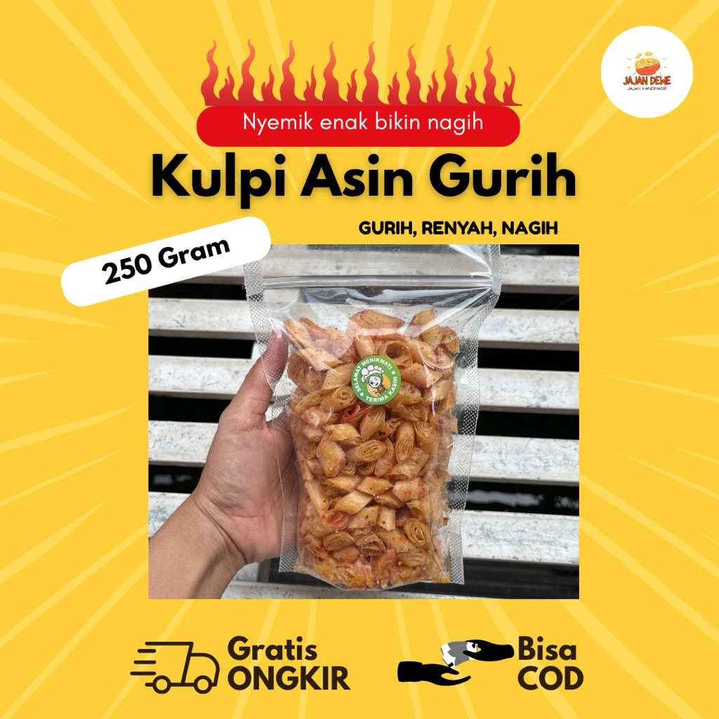 Kulpi Kulit Lumpia Goreng Asin Gurih Camilan Ringan Jajanan - Jajan Dewe 250 gr 500 gr 1 kg