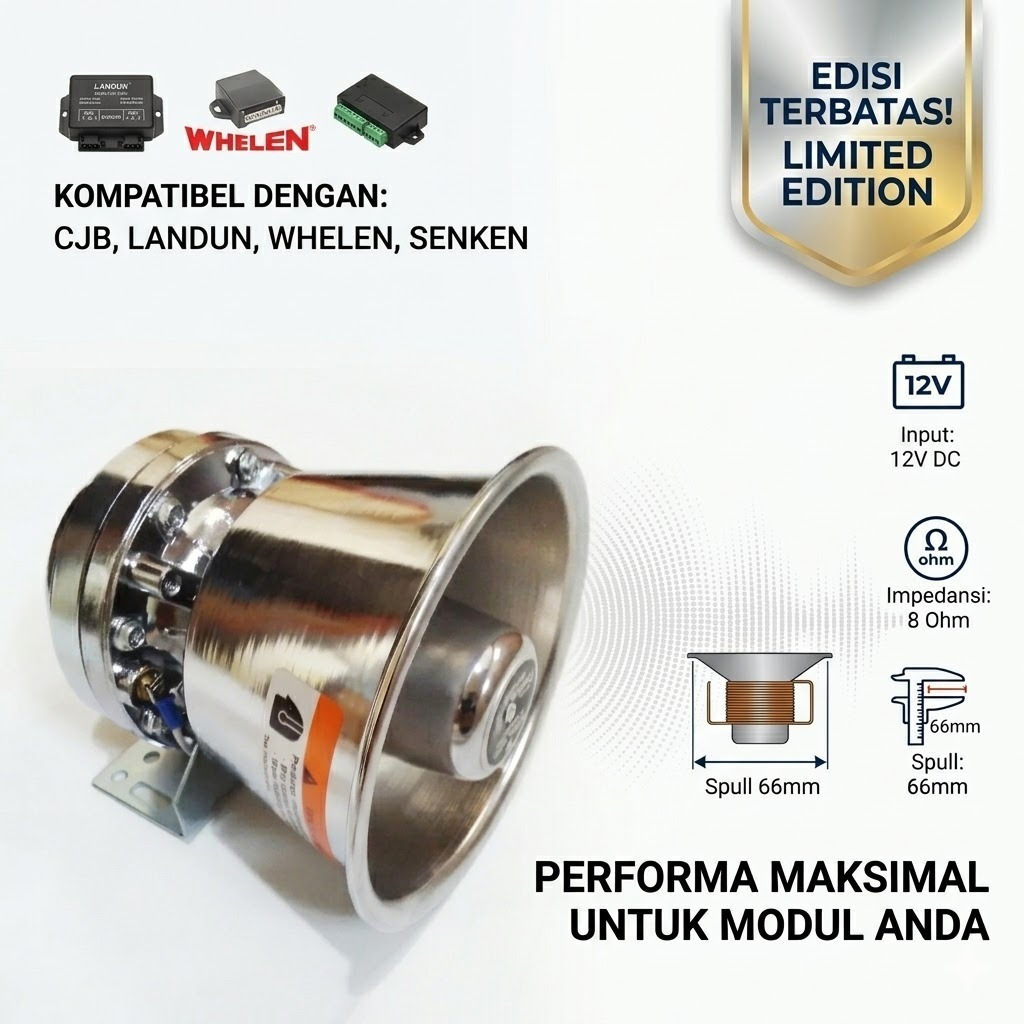 Toa Sirine 300watt chrome buat sirine mobil ambulance