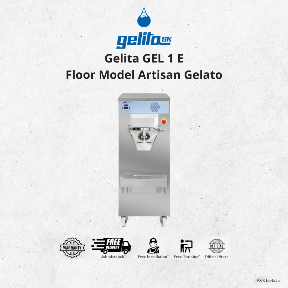 Gelita GEL 1E Gelato Machine | Floor Model Artisan Gelato | Mesin Gelato Profesional Italian Style