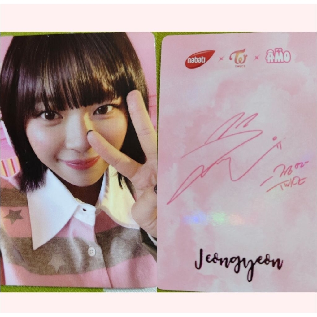 Nabati x Amo x Twice Jeongyeon Photocard