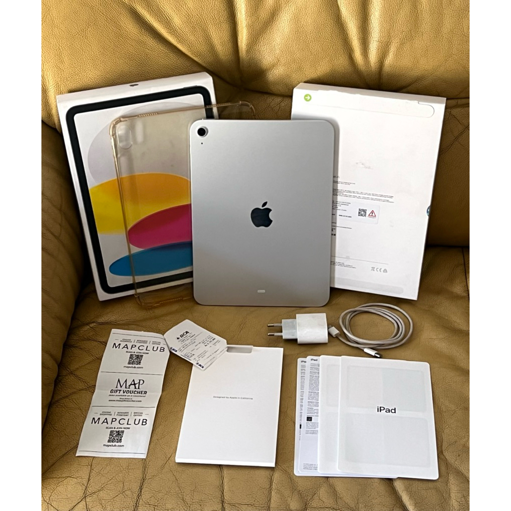 Fullset iPad Gen 11 A16 128GB Wifi Silver Garansi iBox ON 15 Oktober 2026 + Case NEW Apple Ori Secon