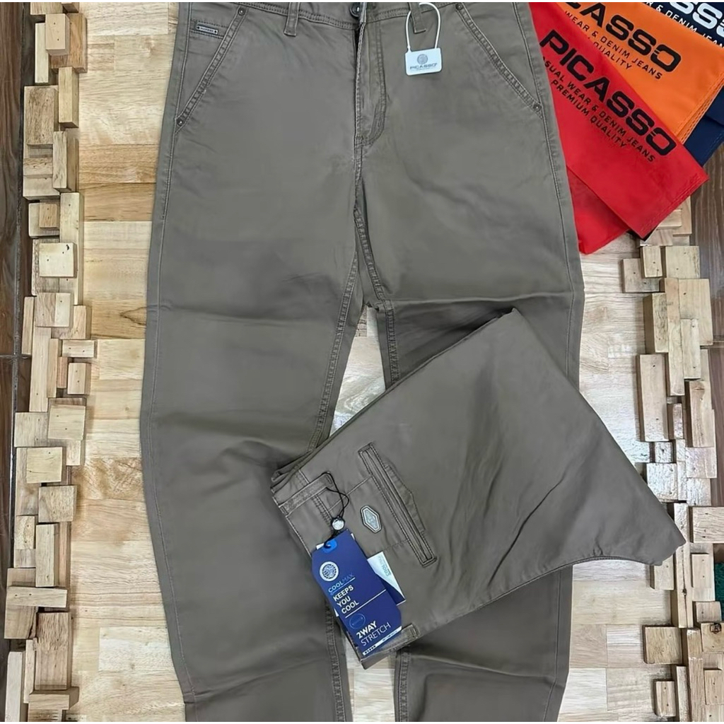 CELANA KATUN STRETCH CHINOS PICASSO