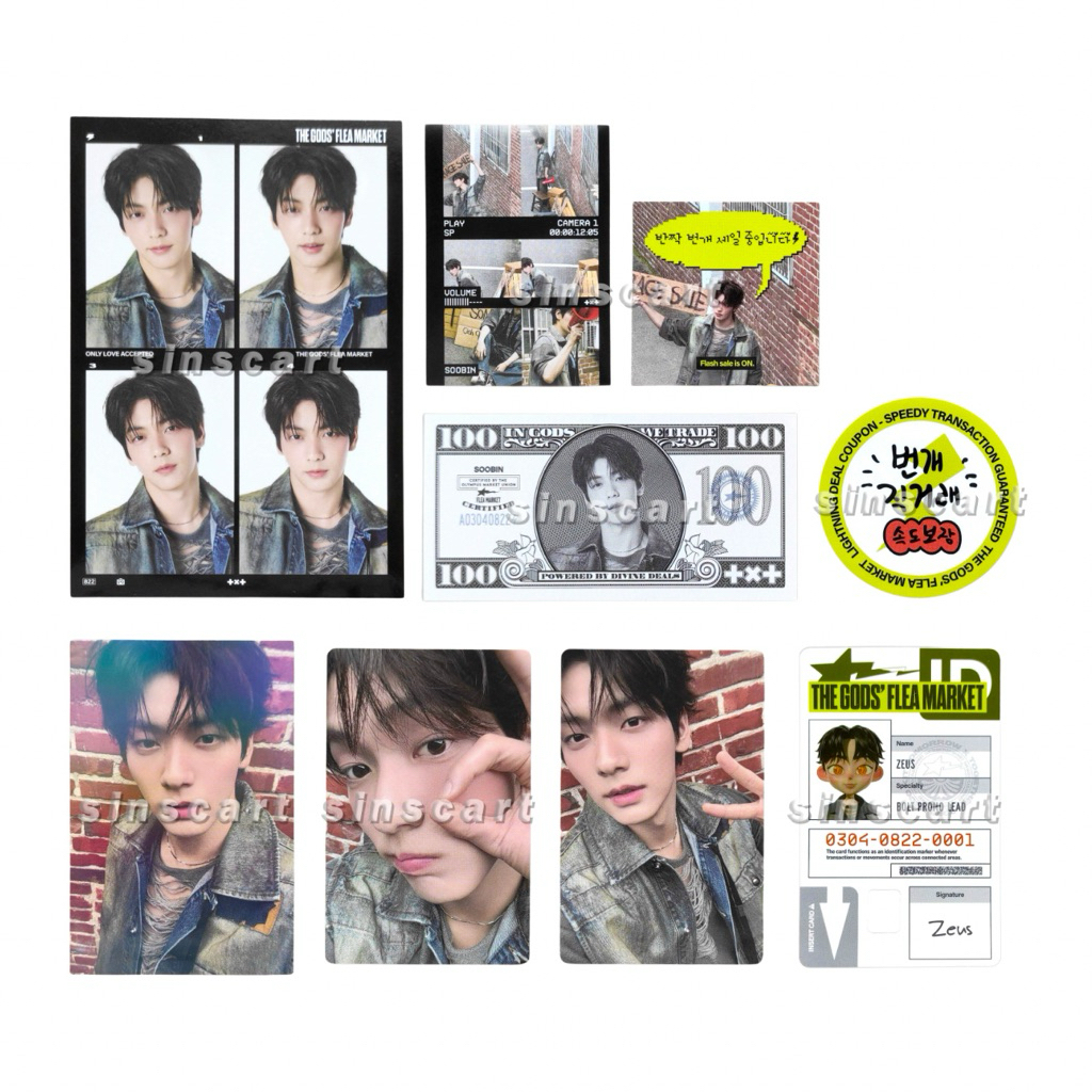 Official Soobin Deco Kit 2026 — POB / Preorder Benefit Weverse Global, PC / Photocard, Dollar Money,