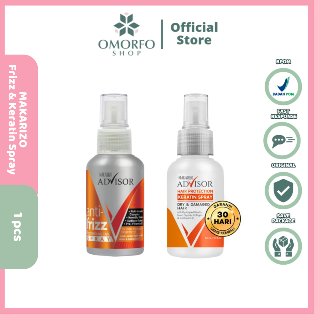[Omorfo] Makarizo Advisor Anti Frizz & Detangling Care Spray 70mL Anti Kusut | Makarizo Advisor Hair