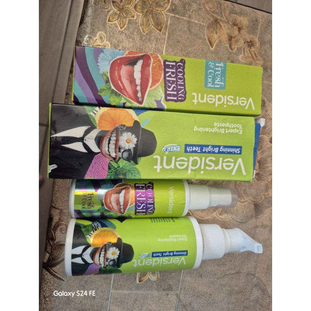 Pasta Gigi Versident Shining Bright Teeth 100g - Memutihkan Gigi, Mencegah Karang, Aroma Segar