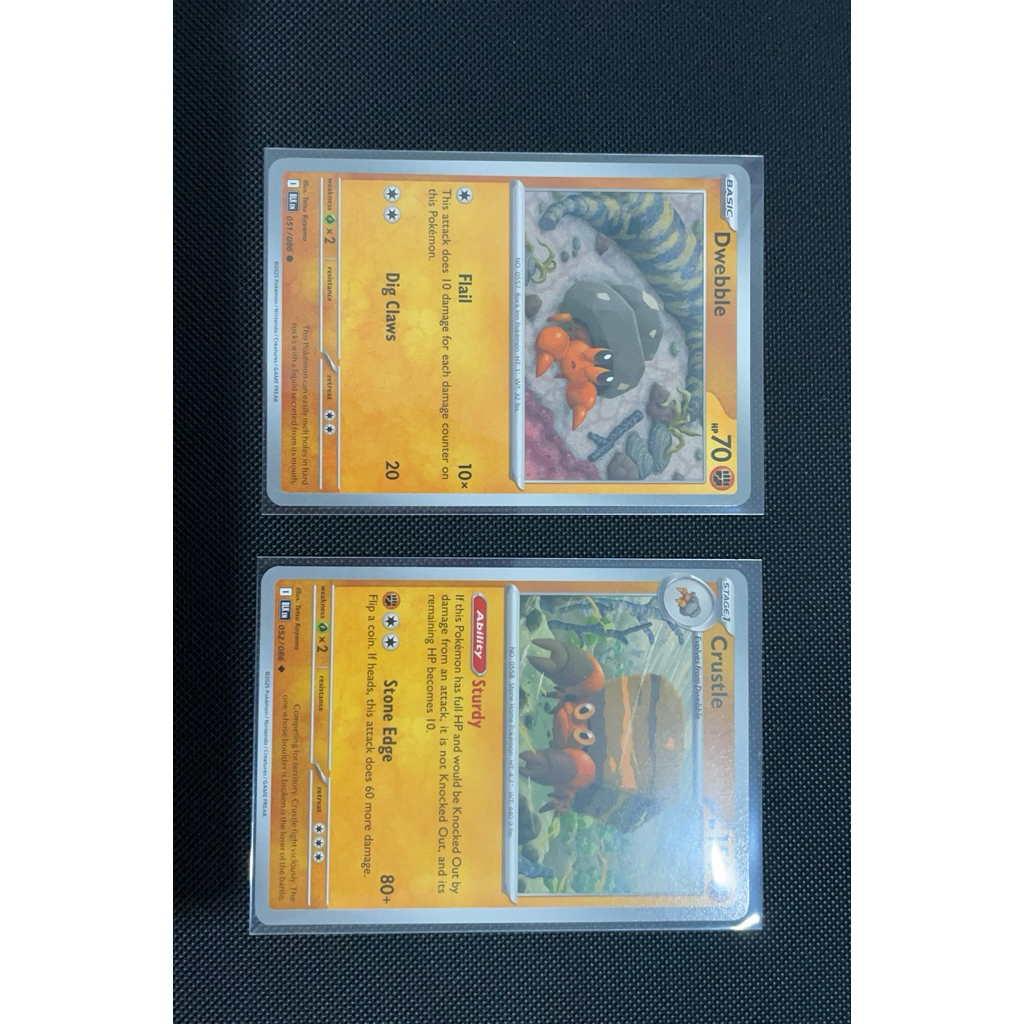Pokemon Card TCG - Dwebble, Crustle