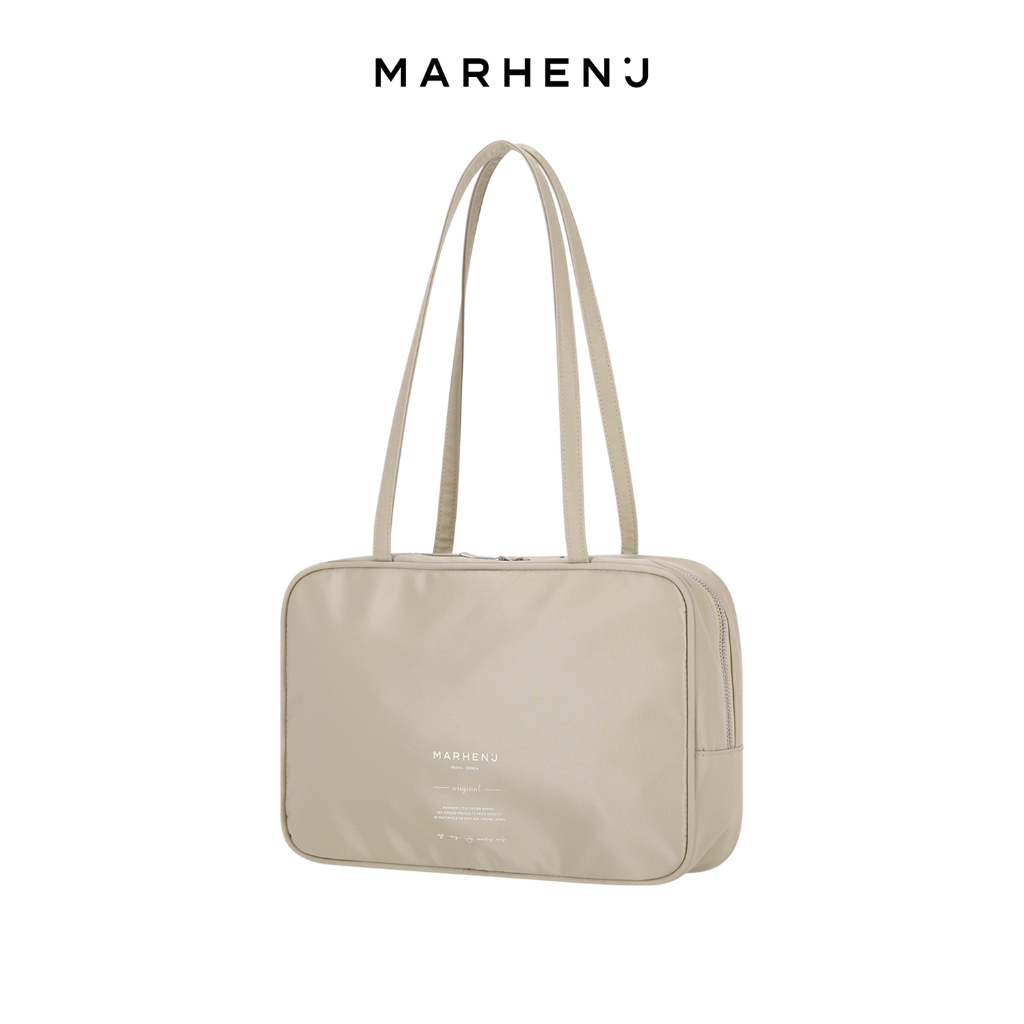 MARHEN.J EVE Bag Zipper Closure Classic Design Recycled Nylon Shoulder Bag