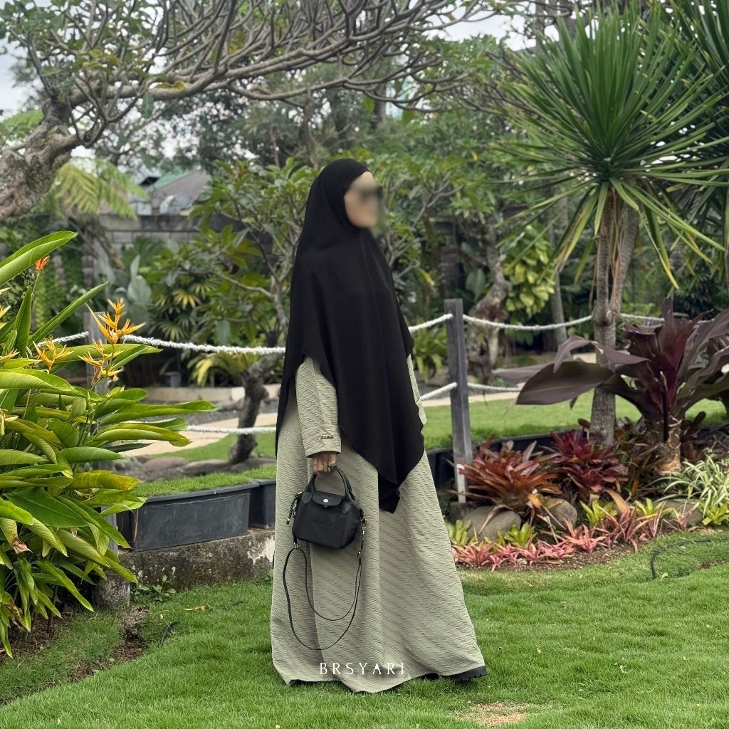 BRSYARI QUBA Abaya Gamis Syari Pakaian Muslim Wanita Haji dan Umroh