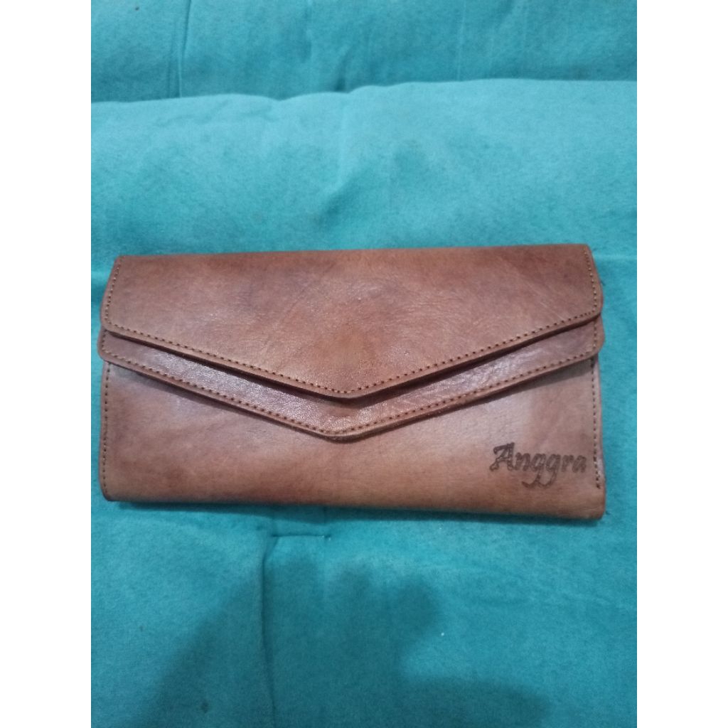 dompet kulit sapi asli Kenes leather