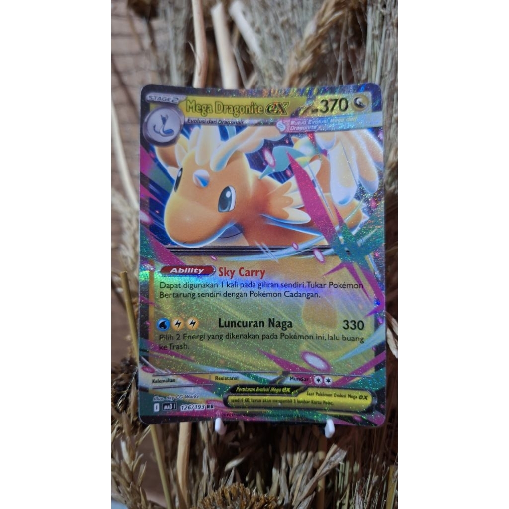 Mega Dragonite RR Pokemon Mega Impian TCG