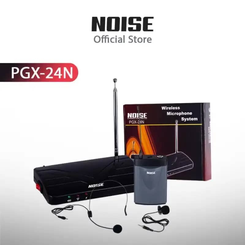 NOISE Wireless Microphone System PGX-24N | Mic Clip On Wireless / Microphone Jepit Tanpa Kabel
