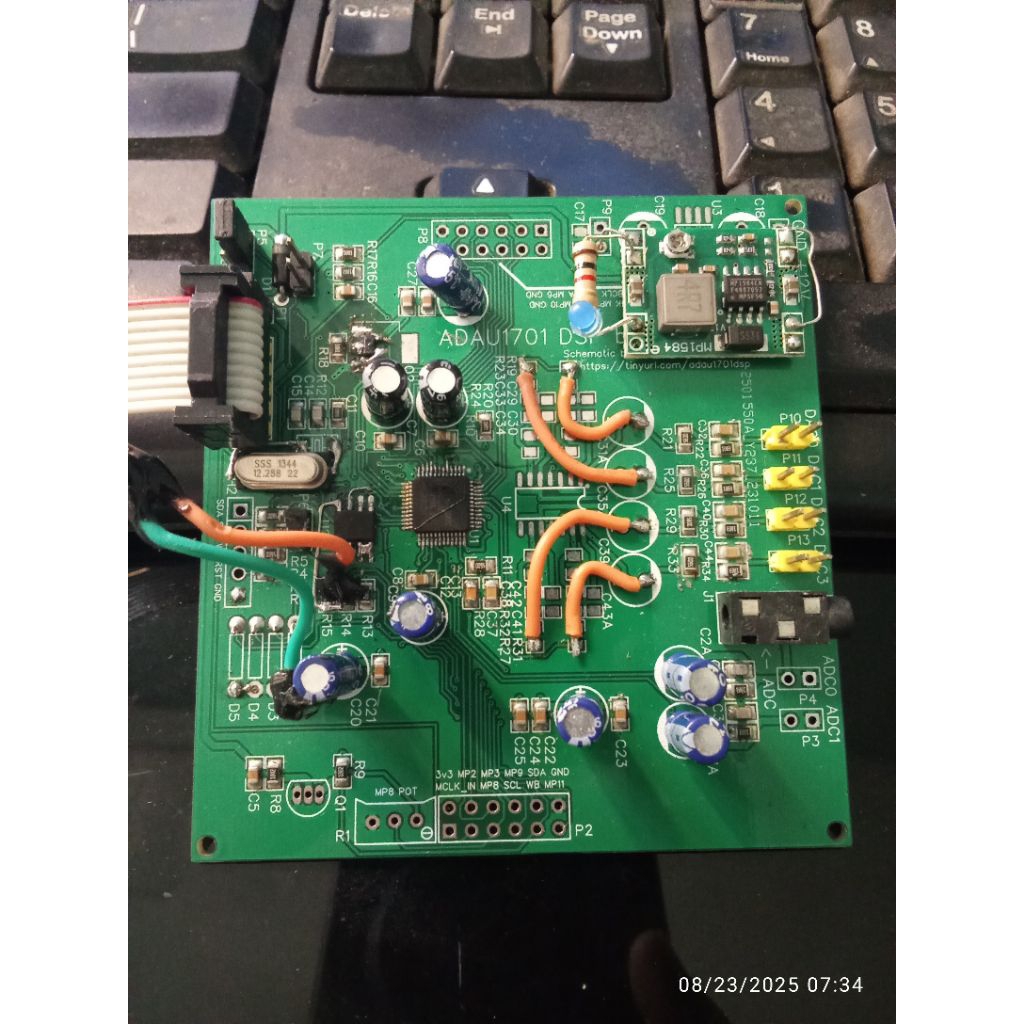 DSP ADAU1701 Board experiment